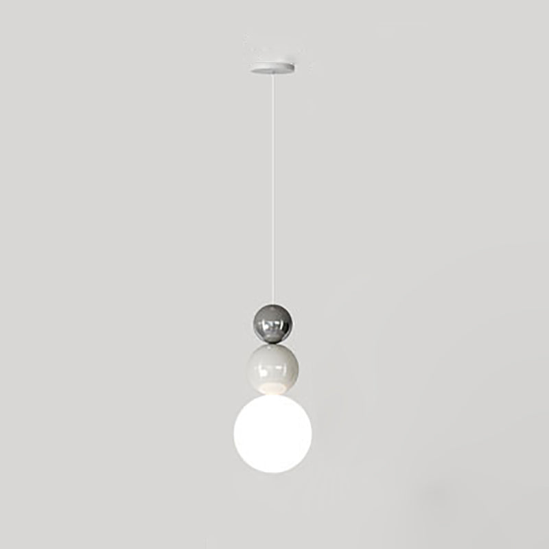 Moderne minimalistische Kürbiskugel-Hardware, rotationsgeformte 1-flammige Pendelleuchte für Wohnzimmer 