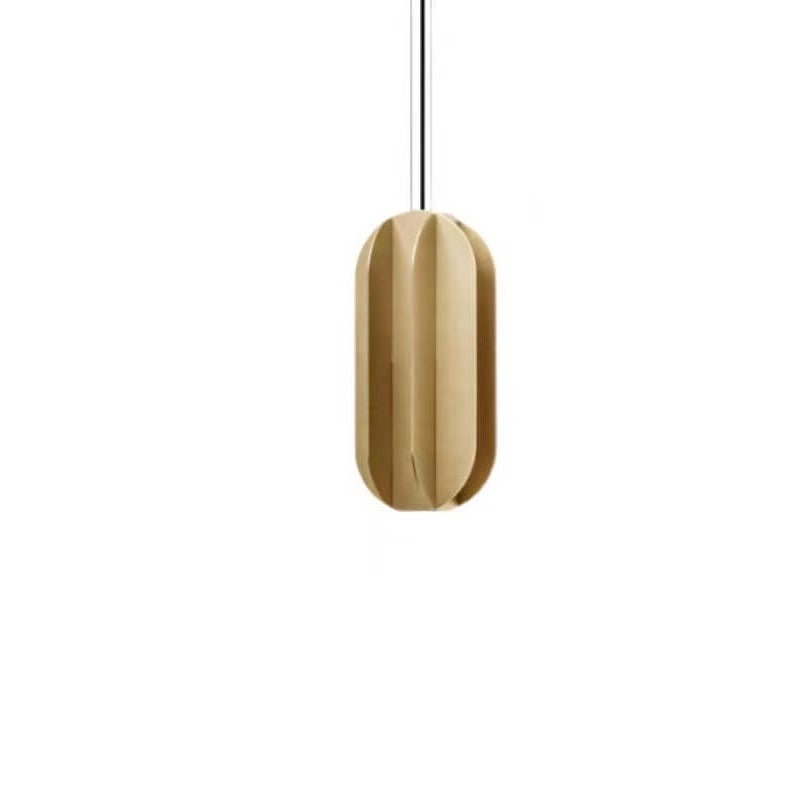 Modern Light Luxury Wrought Iron Copper Lantern 1-Light Pendant Light
