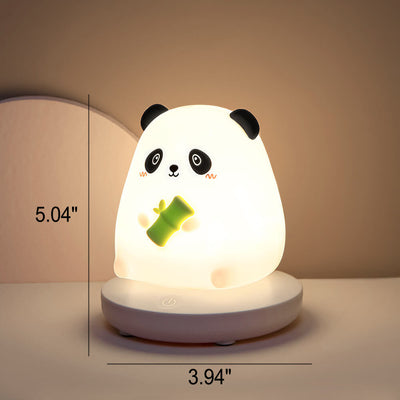 Kreative Silikon Tier USB Wiederaufladbare Nachtlicht Dekorative Tischlampe 