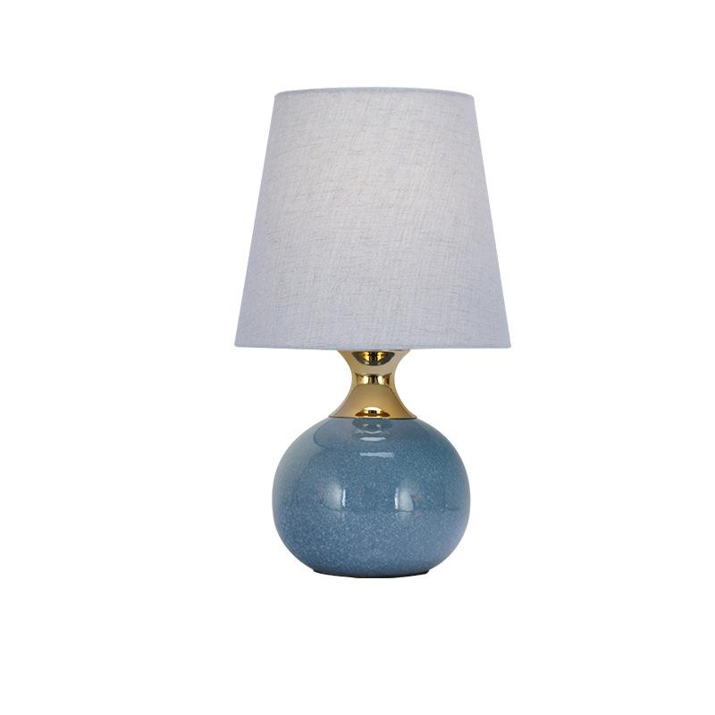 Moderne dekorative Keramik-Tischlampe mit 1 Licht und Touch-Dimmung 