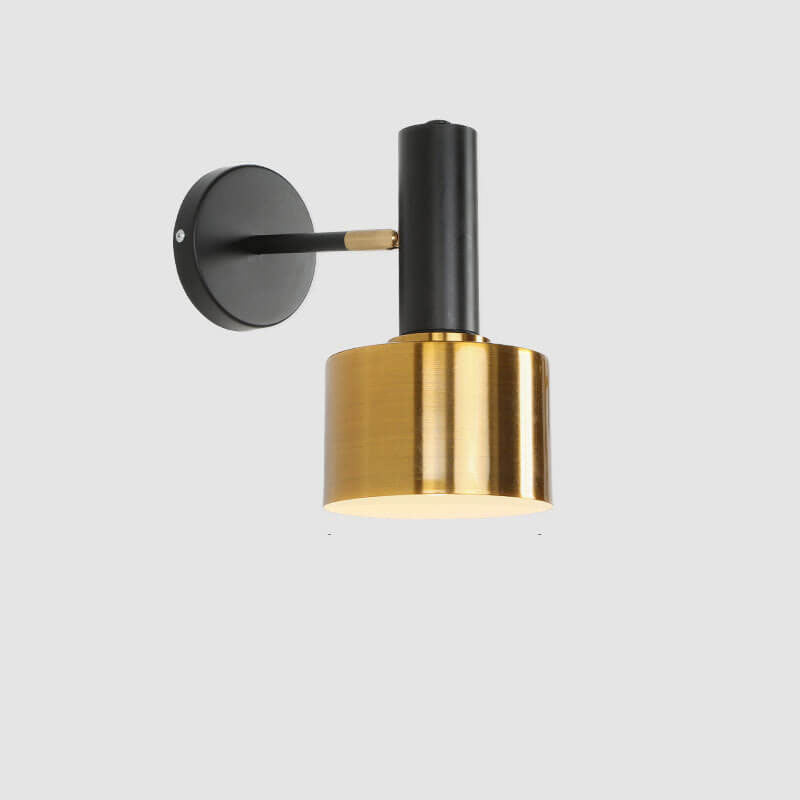 Modern Minimalist Round Head Metal 1-Light Wall Sconce Lamp