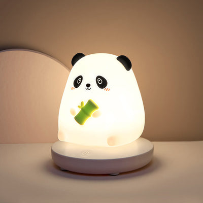 Kreative Silikon Tier USB Wiederaufladbare Nachtlicht Dekorative Tischlampe 