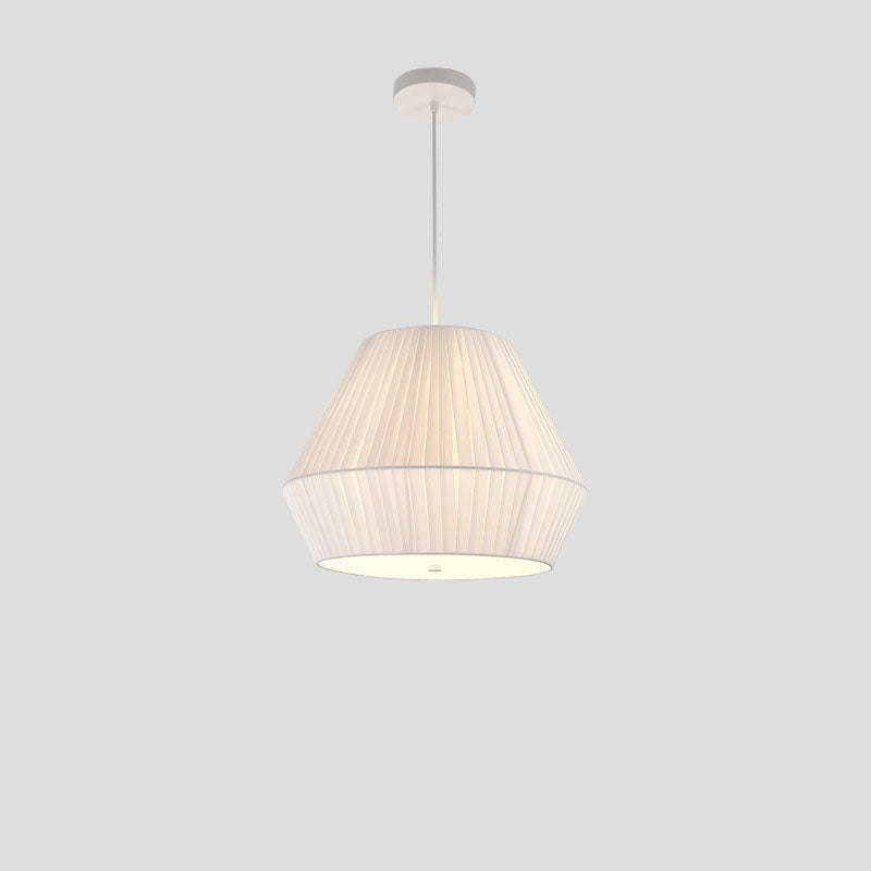 Nordic Minimalist Fabric Oval Round 3-Light Chandelier