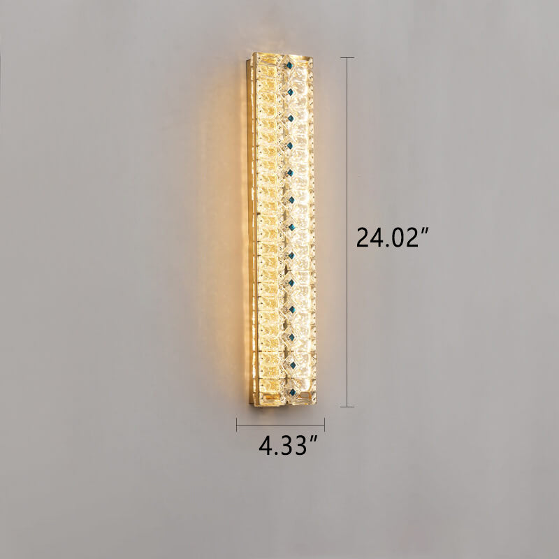 مصباح حائط LED بتصميم شريط كريستالي فاخر 