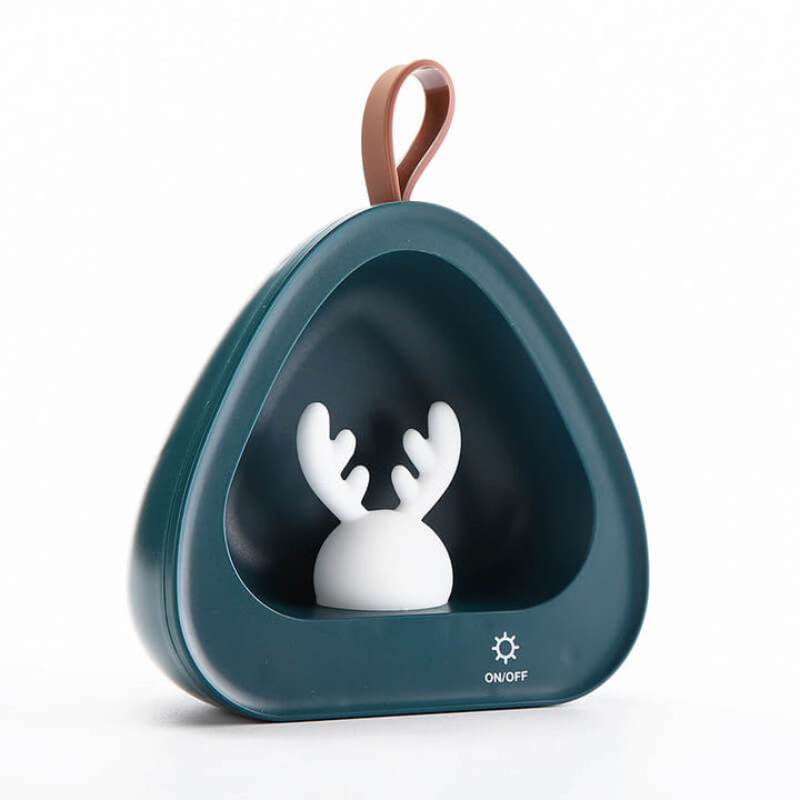 Créatif mignon cerf Silicone USB charge Portable LED veilleuse lampe de Table 