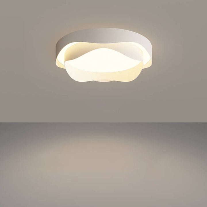 Moderne Acryl Runde Kreative Wellendesign LED-Deckenleuchte 