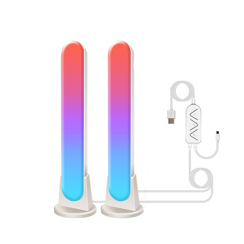 عمود إبداعي خداع مصباح طاولة محيط LED بلوتوث RGB 