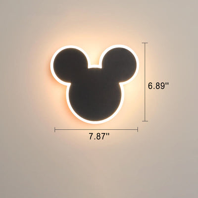 مصباح حائط LED على شكل فأر وأرنب كرتوني إبداعي 