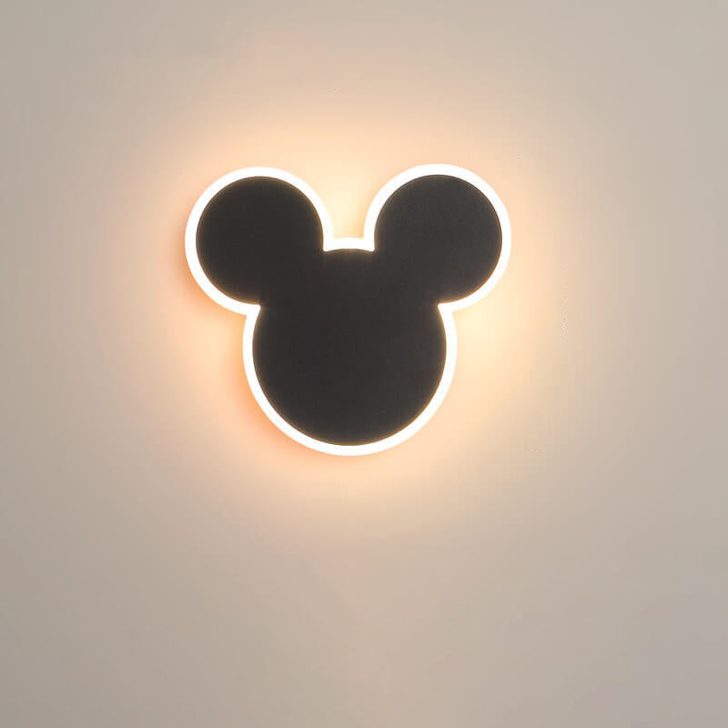 مصباح حائط LED على شكل فأر وأرنب كرتوني إبداعي 