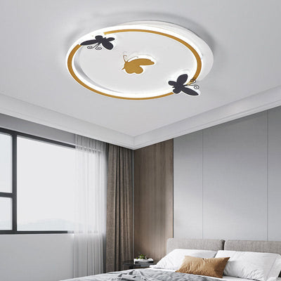 Moderne minimalistische runde quadratische Eisen-Aluminium-Acryl-LED-Deckenleuchte für das Wohnzimmer 