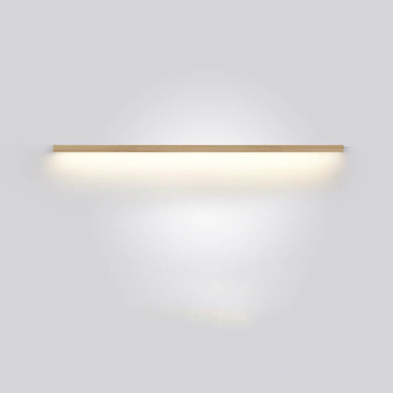 Japanese Simple Solid Wood Strip LED Wall Sconce Lamp