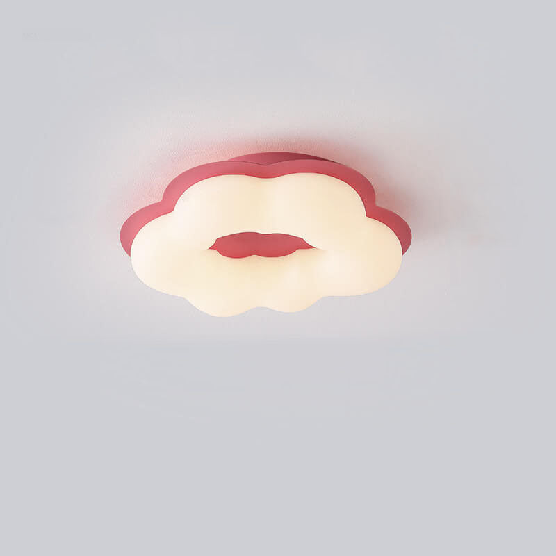 Modern Minimalist Colorful Clouds PE LED Flush Mount Ceiling Light