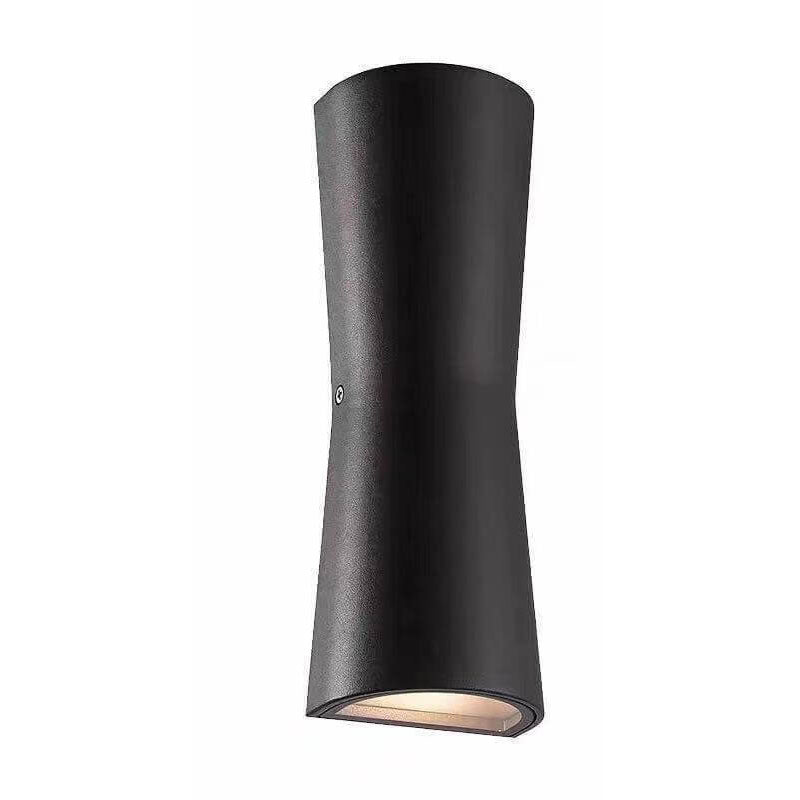 Simple Outdoor Cylindrical Two-Way Spotlight Aluminum Glass Waterproof LED Wall Sconce Lamp