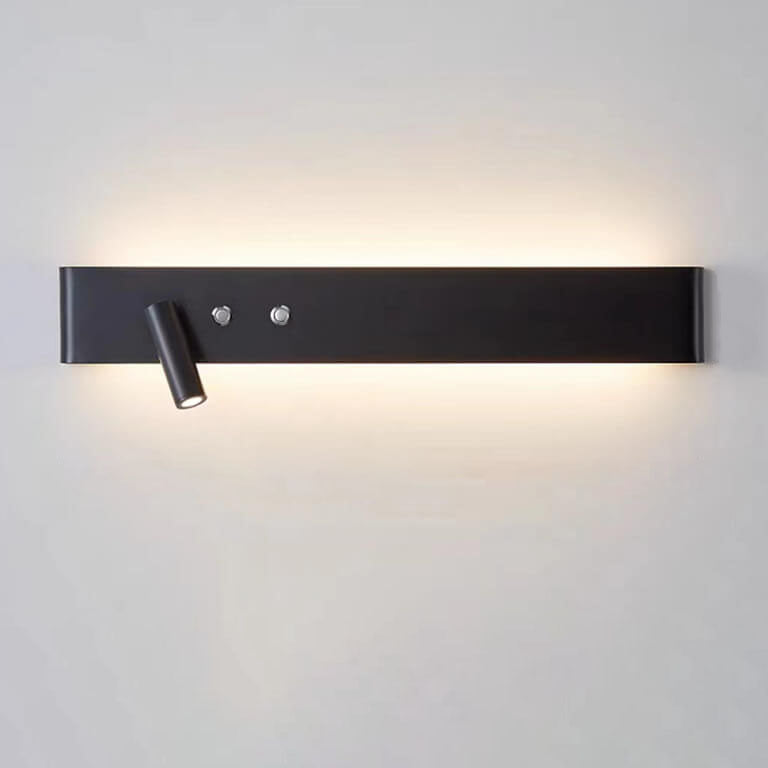 Modern Minimalist Rectangular Aluminum Iron LED Wall Sconce Lamp