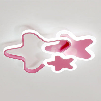 Nordic Cartoon Star Shape LED Flush Mount Ceiling Light