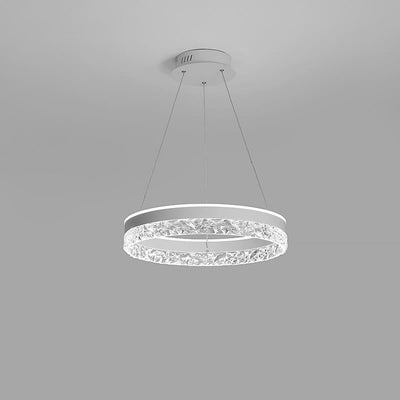 Moderner minimalistischer LED-Kronleuchter mit hohlem Design 