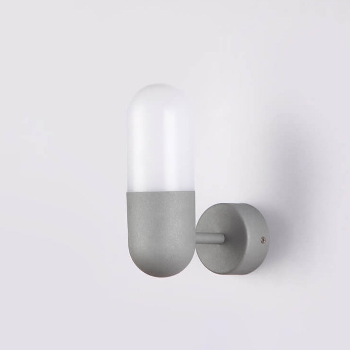 Moderne minimalistische runde 1-flammige Wandleuchte aus Aluminium und Acryl für Schlafzimmer und Wohnzimmer 