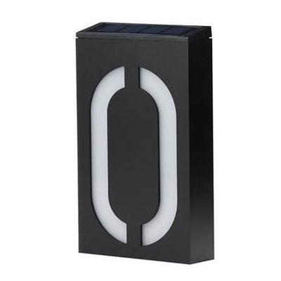 Panneau de porte solaire numérique RGB LED, lampe murale de décoration extérieure