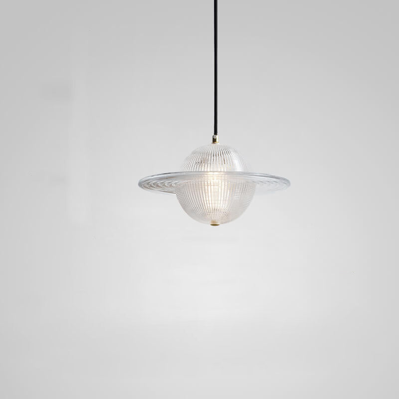 إضاءة قلادة LED بتصميم كوكب إبداعي من الزجاج الشمالي 