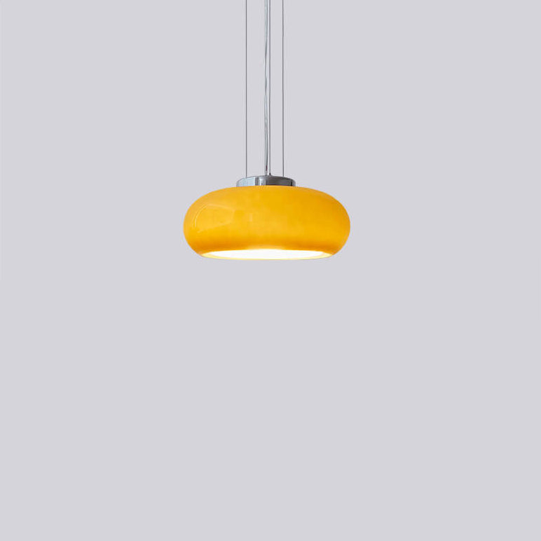 Vintage Glass Tart Iron 1-Licht Pendelleuchte 