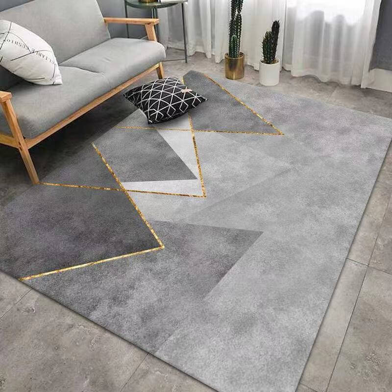 Scandinavian Luxury Geometric Pattern Rectangular Bedroom Living Room Rugs
