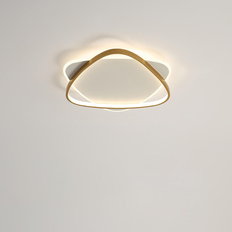 Luz de montaje empotrado LED de acrílico de hierro con triángulo creativo minimalista moderno 