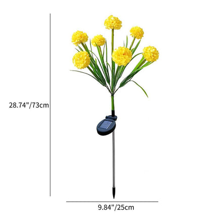 Solar wasserdichte sieben künstliche Blumen LED Außen Einsteck-Rasen-Landschaftsleuchte 