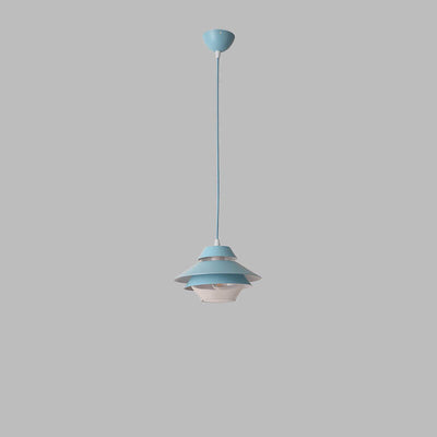 Modern Minimalist Flying Saucer Macaron 1-Light Pendant Light