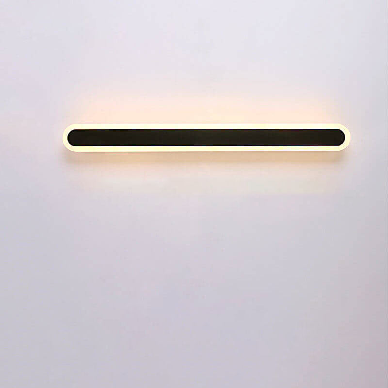 Modern Minimalist Long Bar Iron Acrylic LED Wall Sconce Lamp
