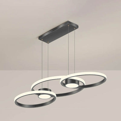 Lustre à LED de conception de combinaison de cercle minimaliste moderne 