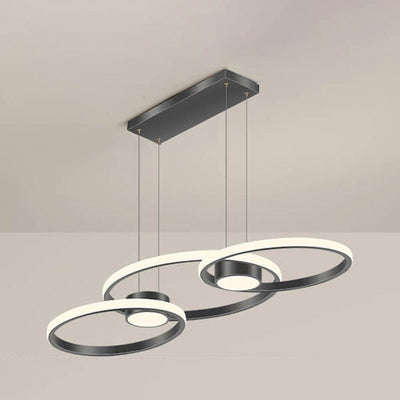 Modern Minimalist Circle Combination Design  Island Light LED Chandelier