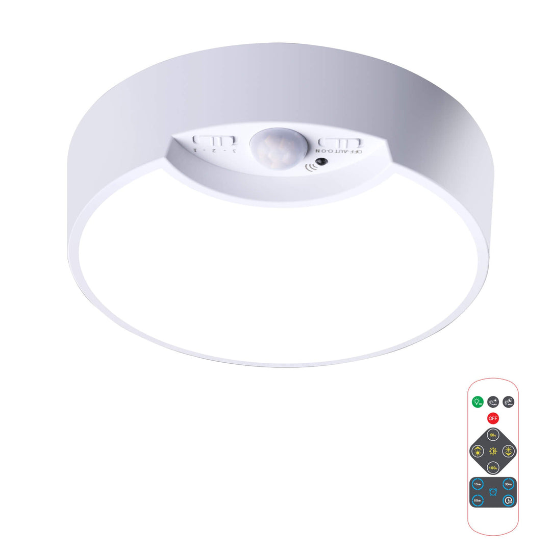 Simple Sensor Weiße runde LED-Deckenleuchte aus Acryl 