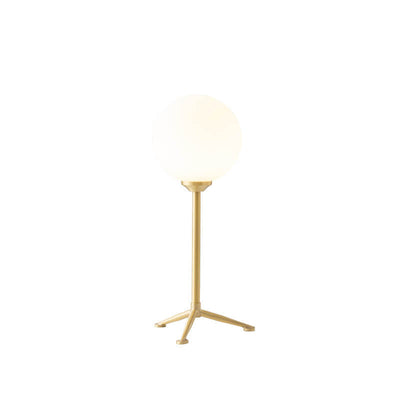Moderne einfache kugelförmige milchweiße Lampenschirm 1-Licht Tischlampe 