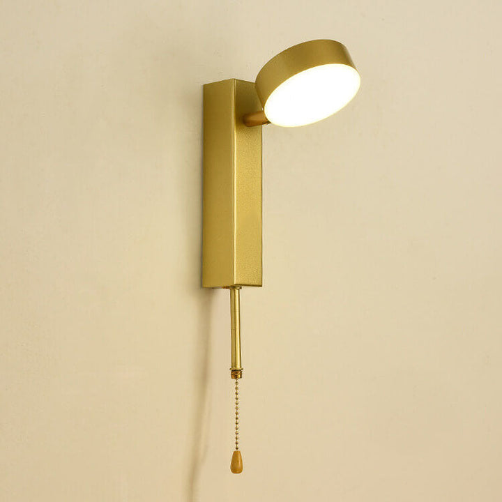 Lámpara de pared LED USB con base rectangular redonda minimalista nórdica 