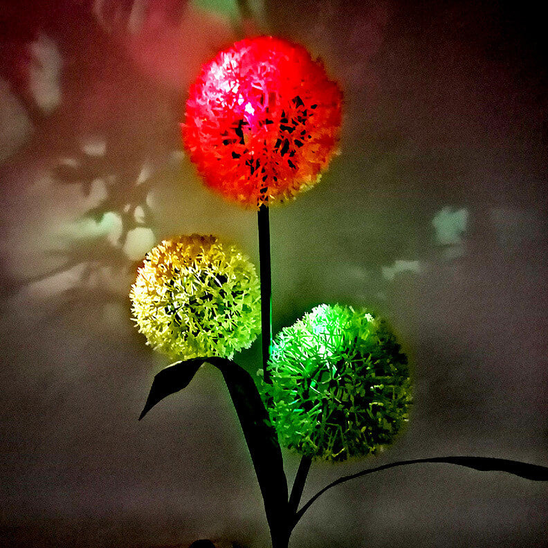 Solar Simulation Dandelion Design LED Outdoor Lawn Light