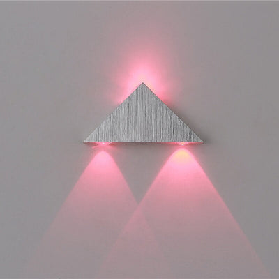 Moderne kreative Dreieck-LED-Wandleuchte aus Aluminium 
