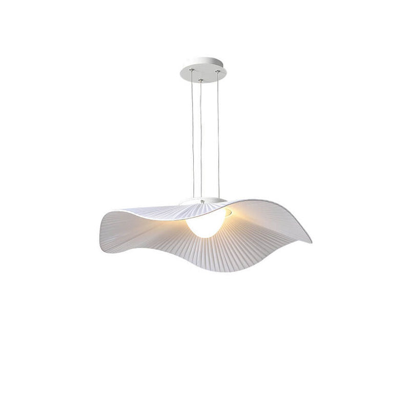 Modern Creative Cloth Lotus Leaf LED Semi-Flush Mount Light