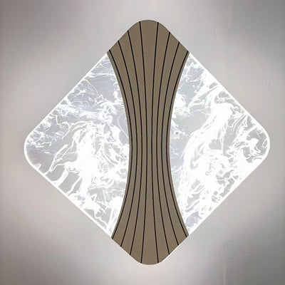 Applique Murale LED en Acrylique avec Matériel en Diamant Rond Minimaliste Moderne pour Chambre 