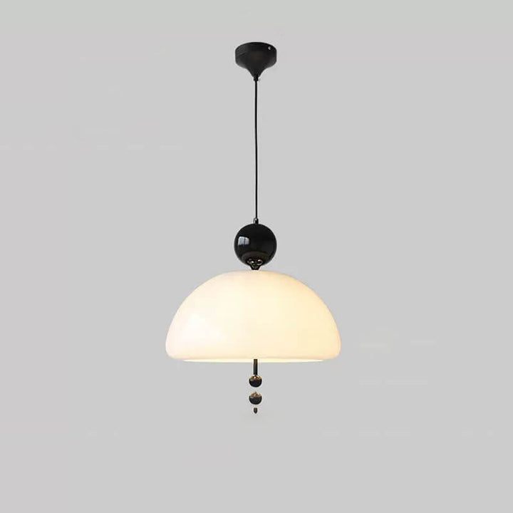 Moderne Einfachheit Floraler Glasschirm Kugel Dekor 3-Leuchten Pendelleuchte für Wohnzimmer 