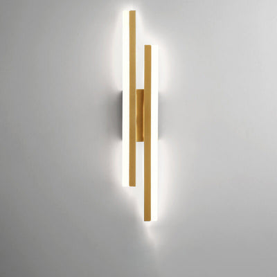 Moderne minimalistische Linien LED-Wandleuchte aus Eisen-Acryl 