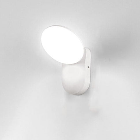 Lámpara de Aplique de Pared LED Impermeable para Exteriores de Círculo Simple 