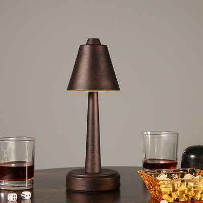 Retro Creative Metal Cone Touch USB LED Table Lamp