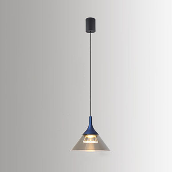 Nordic Creative Cone Aluminum Acrylic LED Pendant Light