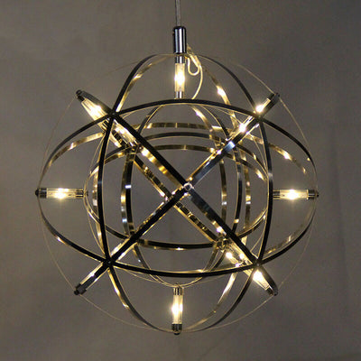 Modern Globe 12 Light LED Firework Pendant Light