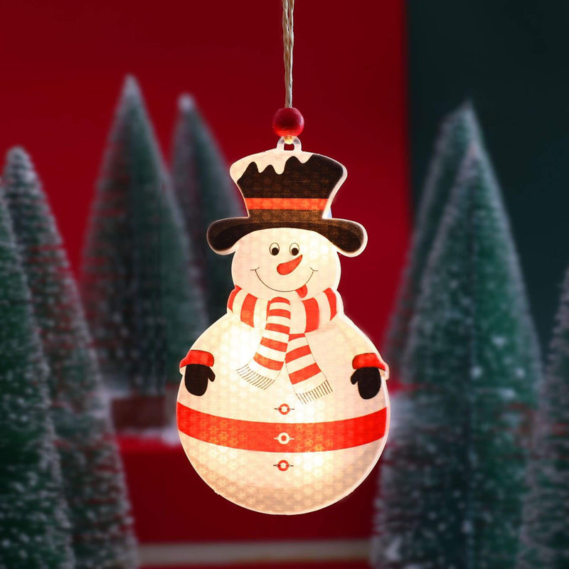 Lumières suspendues peintes en plastique LED décoratives de Noël 