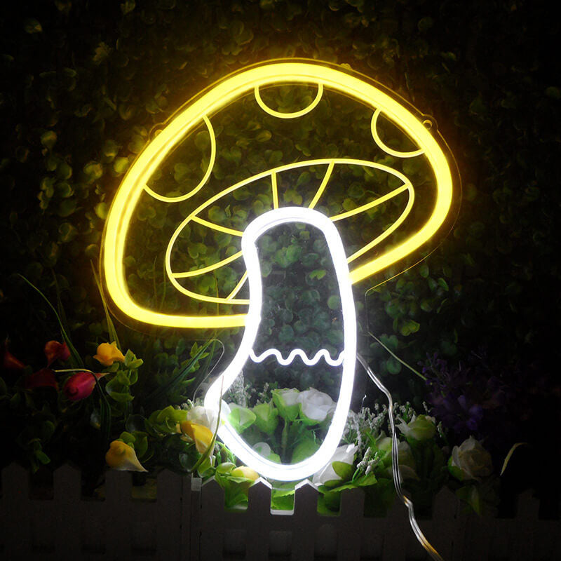 ضوء فطر إبداعي LED USB ضوء نيون زخرفي 
