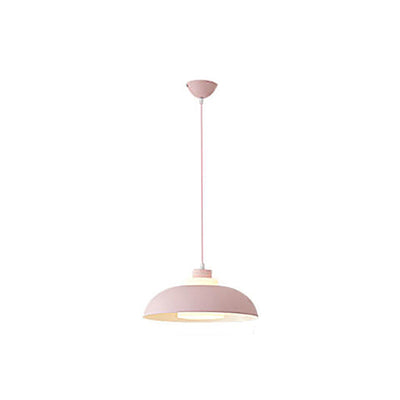 Modern Solid Color Macaron Acrylic Aluminum 1-Light Pendant Light
