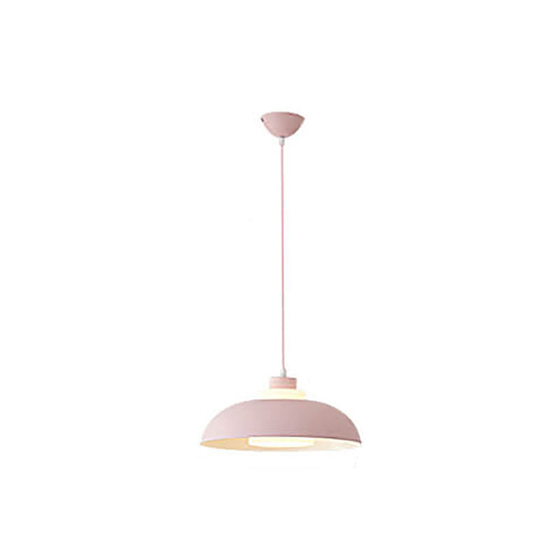 Modern Solid Color Macaron Acrylic Aluminum 1-Light Pendant Light