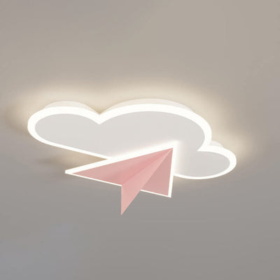 ضوء سقف للأطفال على شكل سحب كرتونية إبداعية مع طائرة LED 