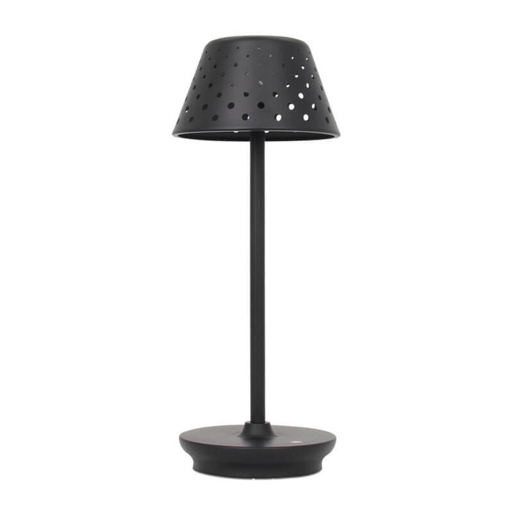 Modern Minimalist Perforated Wrought Iron USB Power-on LED Table Lamp
